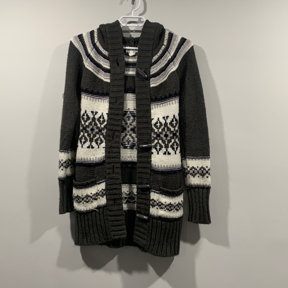 Womens button up sweater size medium